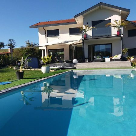 Chambres, Cuisine, Piscine, Spa, Billards, Airhockey, Nature Fillinges Dış mekan fotoğraf