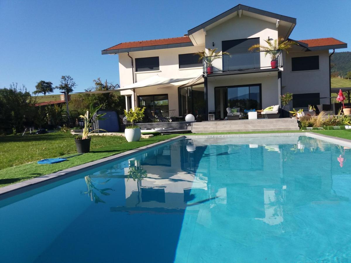 Chambres, Cuisine, Piscine, Spa, Billards, Airhockey, Nature Fillinges Dış mekan fotoğraf